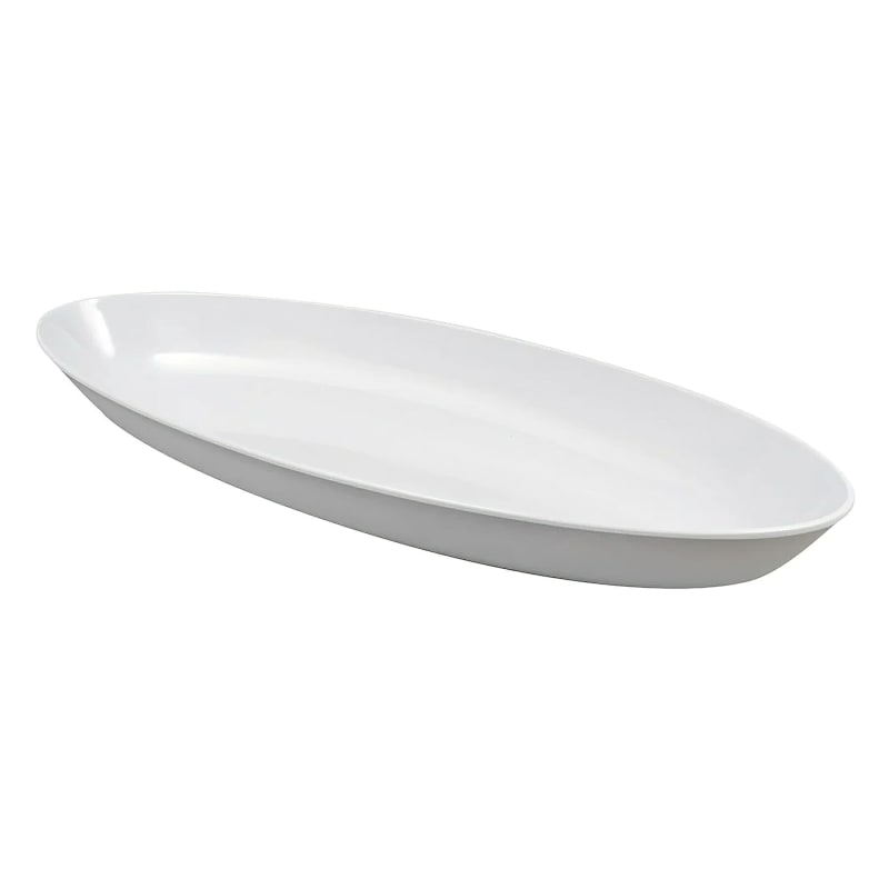 G.E.T. Enterprises ML-255-W Siciliano 27" Oval White Melamine Platter