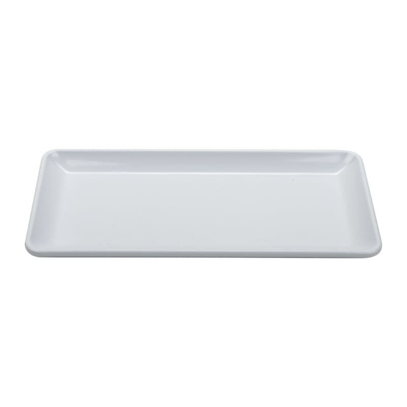 G.E.T. Enterprises CS-1405-W Midtown 14" x 5-1/2" Rectangular White Melamine Platter