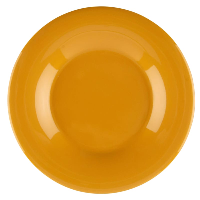 G.E.T. Enterprises WP-5-TY Diamond Mardi Gras 5-5/8" Round Tropical Yellow Melamine Plate