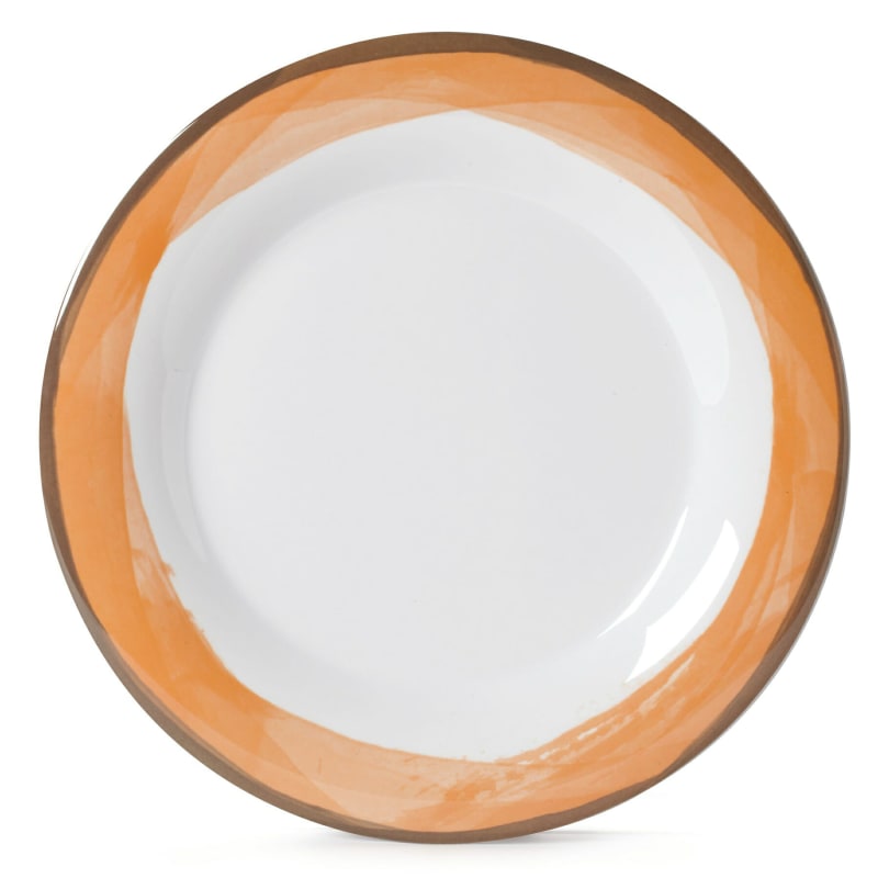 G.E.T. Enterprises WP-9-DW-KNO Kanello 9-3/16" Round Kanello Orange Melamine Plate