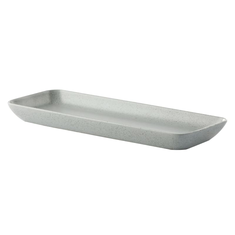 G.E.T. Enterprises PP1944497712 Corona Cosmos Moon 14-3/16" Rectangle Gray Porcelain Platter