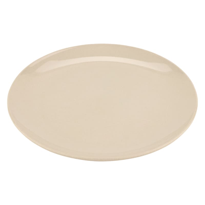 G.E.T. Enterprises BAM-16102 Bamboomel 12" Round Tan Bamboo Melamine Plate