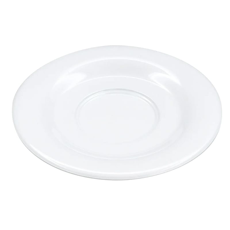 G.E.T. Enterprises SU-2-DW Diamond White 5-1/2" Round White Melamine Saucer