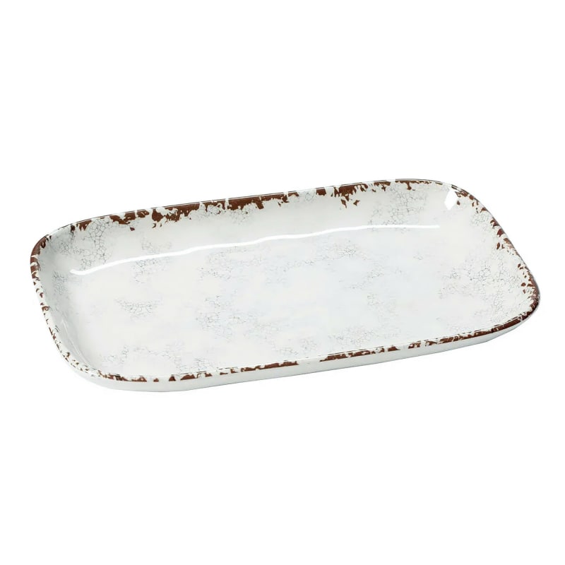 G.E.T. Enterprises CS-117-FM French Mill 12" Rectangle French Mill Melamine Platter