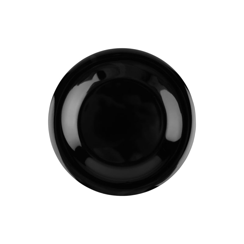 G.E.T. Enterprises WP-7-BK Black Elegance 7-1/2" Round Black Melamine Plate