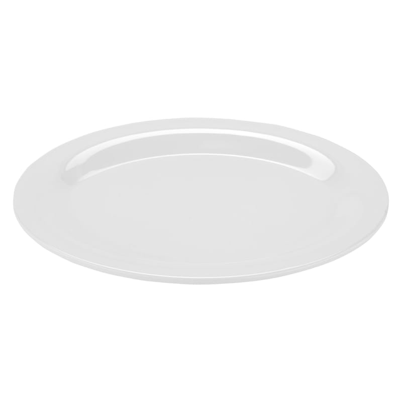 G.E.T. Enterprises OP-950-DW Diamond White 9-1/2" Oval Diamond White Melamine Platter