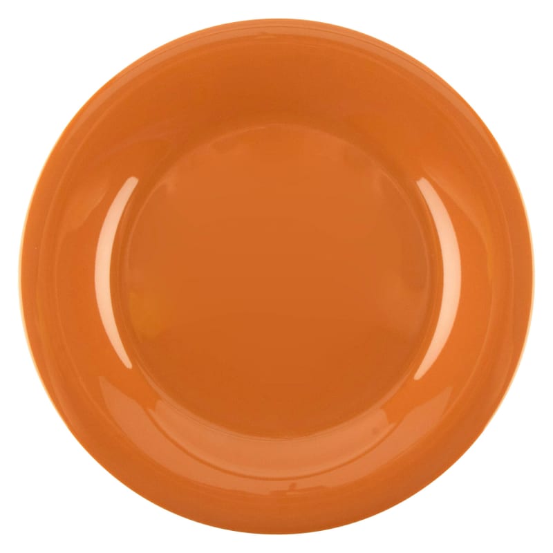 G.E.T. Enterprises WP-9-PK Diamond Harvest 9-3/16" Round Pumpkin Melamine Plate