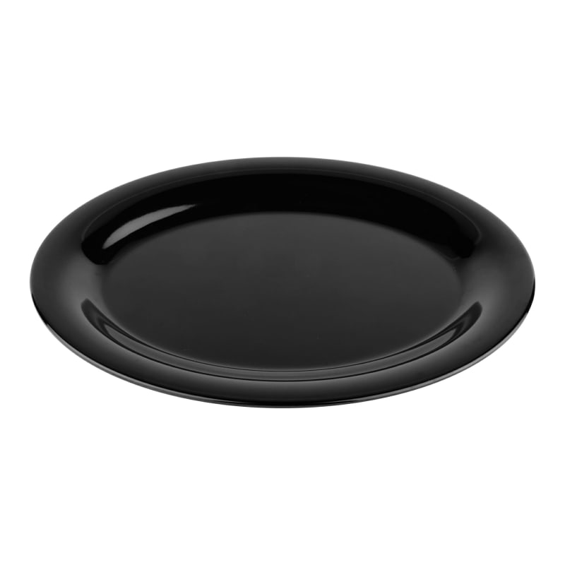 G.E.T. Enterprises OP-120-BK Black Elegance 11-7/8" Oval Black Melamine Platter