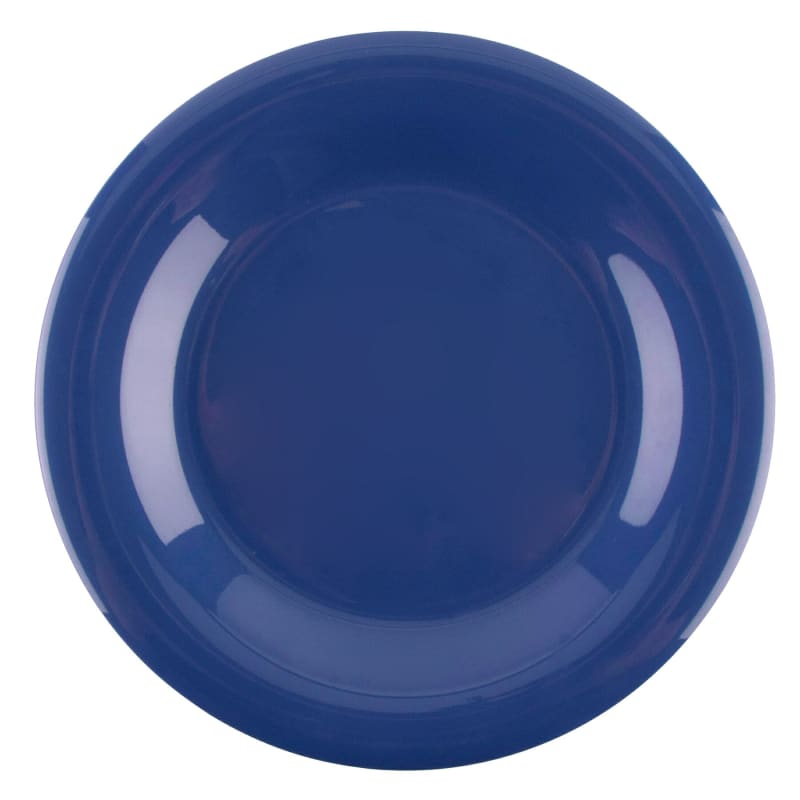 G.E.T. Enterprises WP-7-PB Diamond Mardi Gras 7-1/2" Round Peacock Blue Melamine Plate