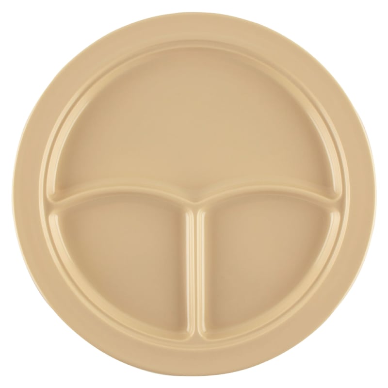 G.E.T. Enterprises CP-531-T Supermel 10" Round Tan Melamine Plate