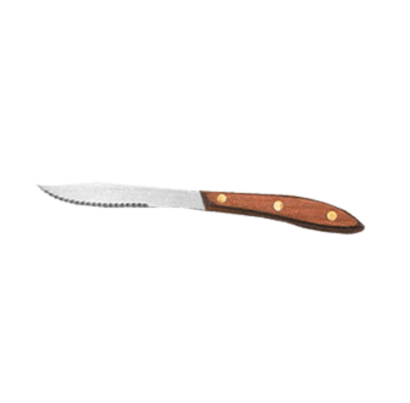 American Metalcraft KNF4 8" Pointed Tip Steak Knife with Packwood Handle