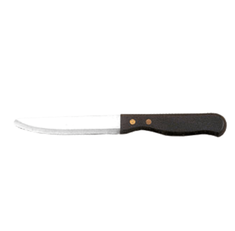 American Metalcraft KNF6 10" Rounded Tip Steak Knife with Plastic Handle