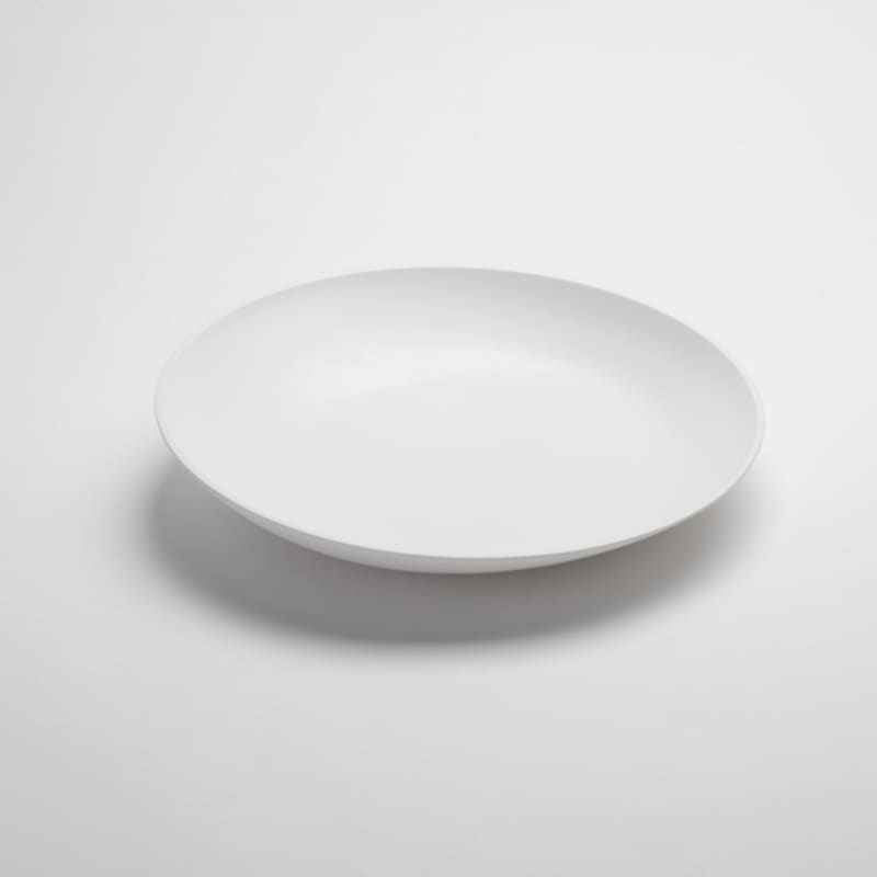 American Metalcraft LFTBW16 104 oz. White Angled Melamine Lift Bowl