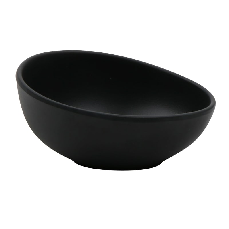 G.E.T. Enterprises B-1000-DG Riverstone 10 oz. Round Dark Gray Melamine Bowl
