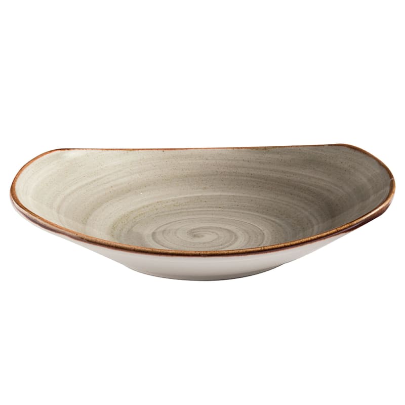 G.E.T. Enterprises PP1607723224 Corona Artisan Gray 10.3 oz. Round Gray Porcelain Bowl