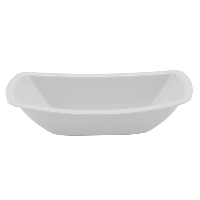 G.E.T. Enterprises OB-45-W Oval Acclaim 41 oz. Rectangular White Melamine Bowl