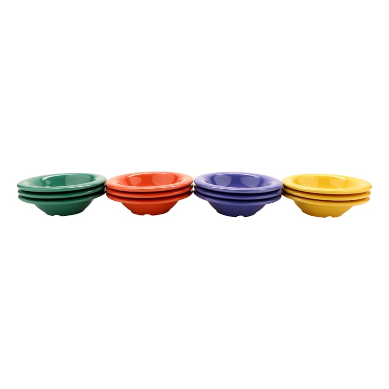 G.E.T. Enterprises B-86-MIX Diamond Mardi Gras 8 oz. Round Multi Color Melamine Bowl