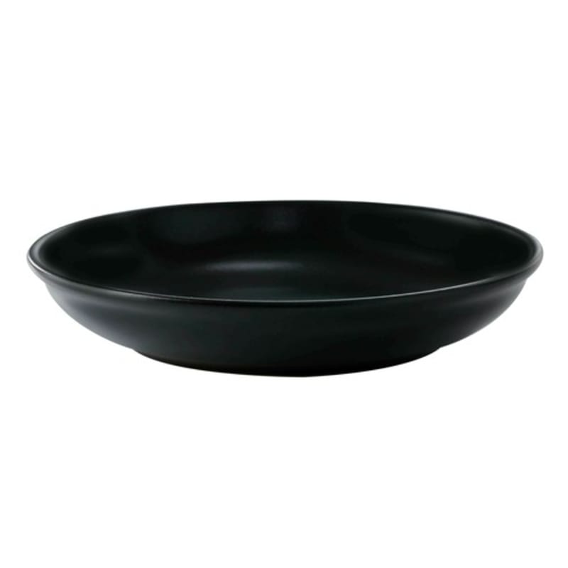 G.E.T. Enterprises PA1941837512 Corona Cosmos Pluto 52.4 oz. Round Black Porcelain Bowl