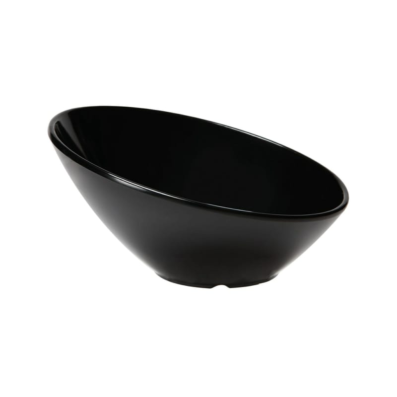 G.E.T. Enterprises B-785-1-BK Black Elegance 10 oz. Slanted Black Melamine Bowl