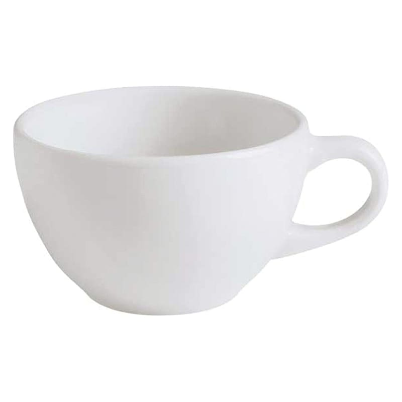 G.E.T. Enterprises PA1101904424 Corona Actualite 8.8oz. Round Bright White Porcelain Soup Cup