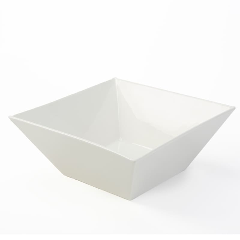 American Metalcraft WFB12 193 oz. Square White Porcelain™ Prestige Bowl