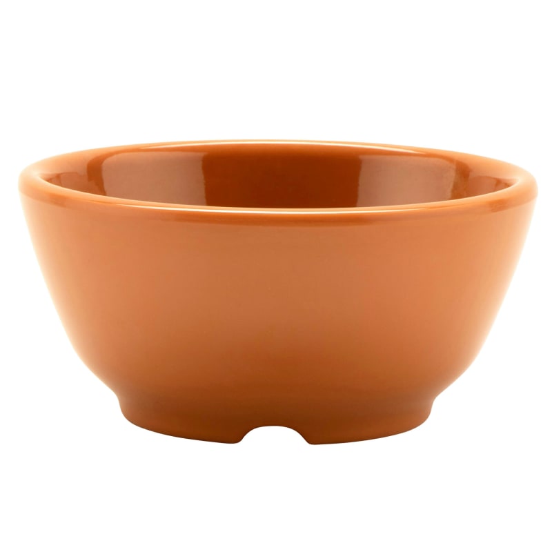 G.E.T. Enterprises B-45-PK Diamond Harvest 10 oz. Round Pumpkin Melamine Bowl