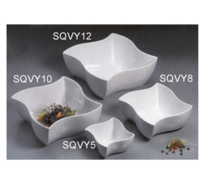 American Metalcraft SQVY5 24 oz White Porcelain Squavy™ Bowl