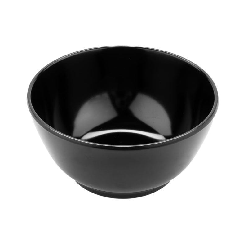 G.E.T. Enterprises B-44-BK Settlement 10 oz. Round Black Melamine Bowl