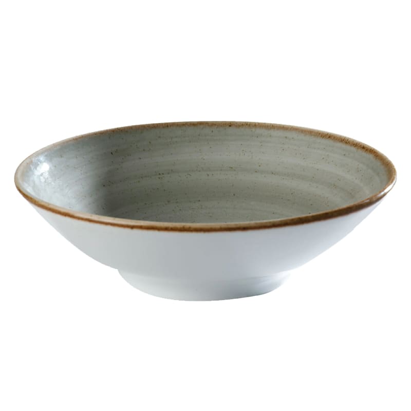 G.E.T. Enterprises PA1607923324 Corona Artisan Gray 29.7 oz. Round Gray Porcelain Bowl