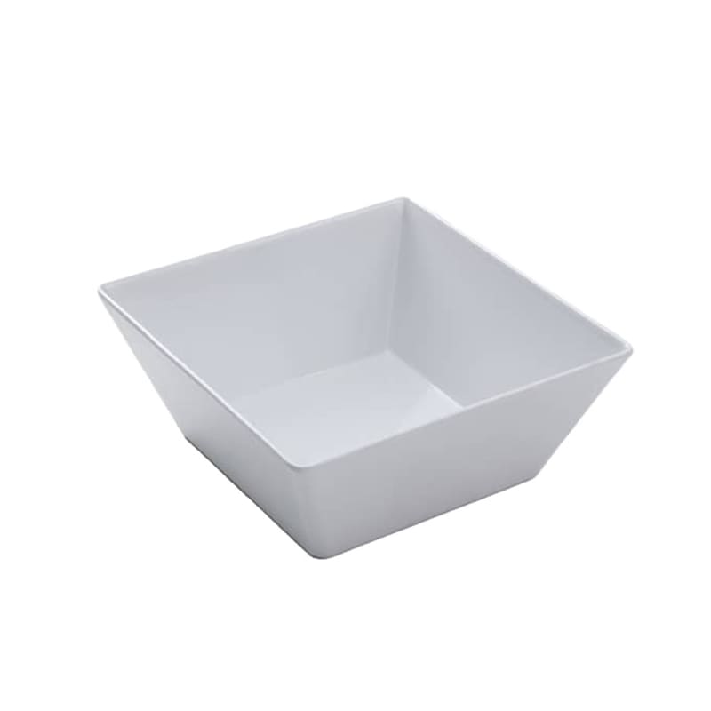 American Metalcraft MELSQ94 125 oz. Square White Melamine Endurance™ Bowl