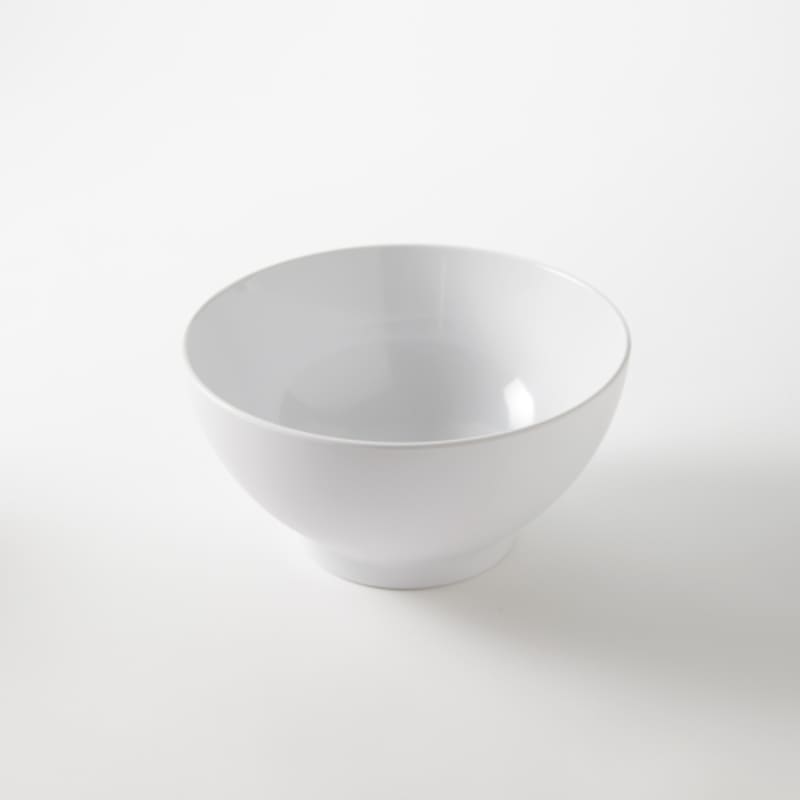 American Metalcraft NBW85 85 oz. Round White Melamine Noodle Bowl