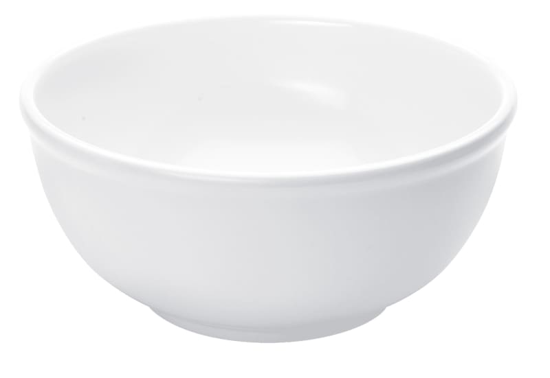 Cal-Mil 418-8-15 8" White Round Melamine Bowl