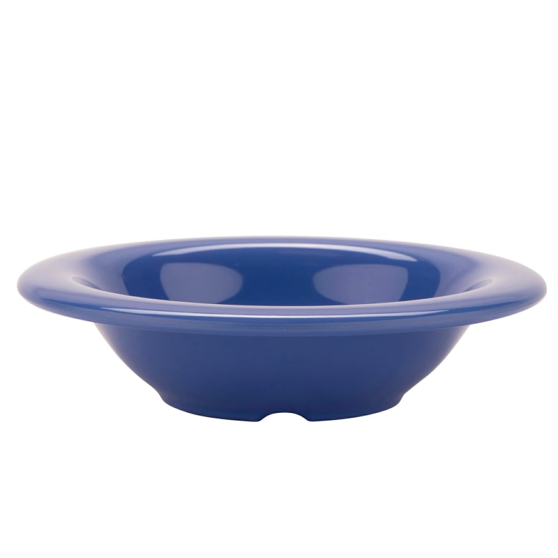 G.E.T. Enterprises B-86-PB Diamond Mardi Gras 8 oz. Round Peacock Blue Melamine Bowl