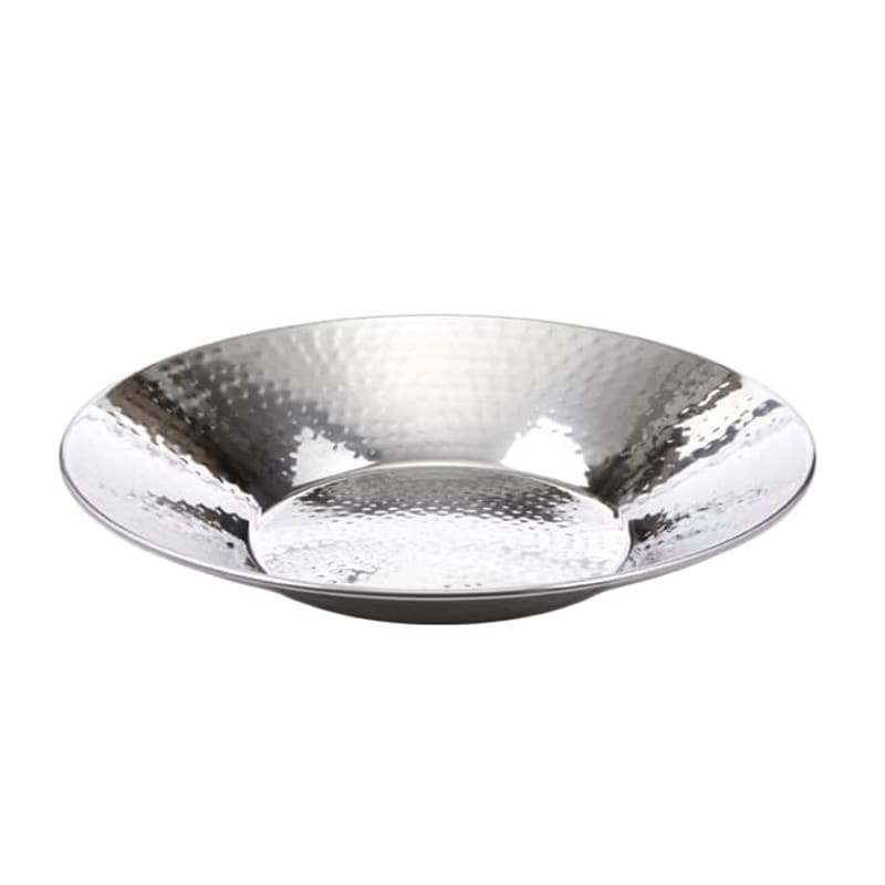 American Metalcraft HMRD16 168 oz. Round Hammered Stainless Steel Serving Bowl