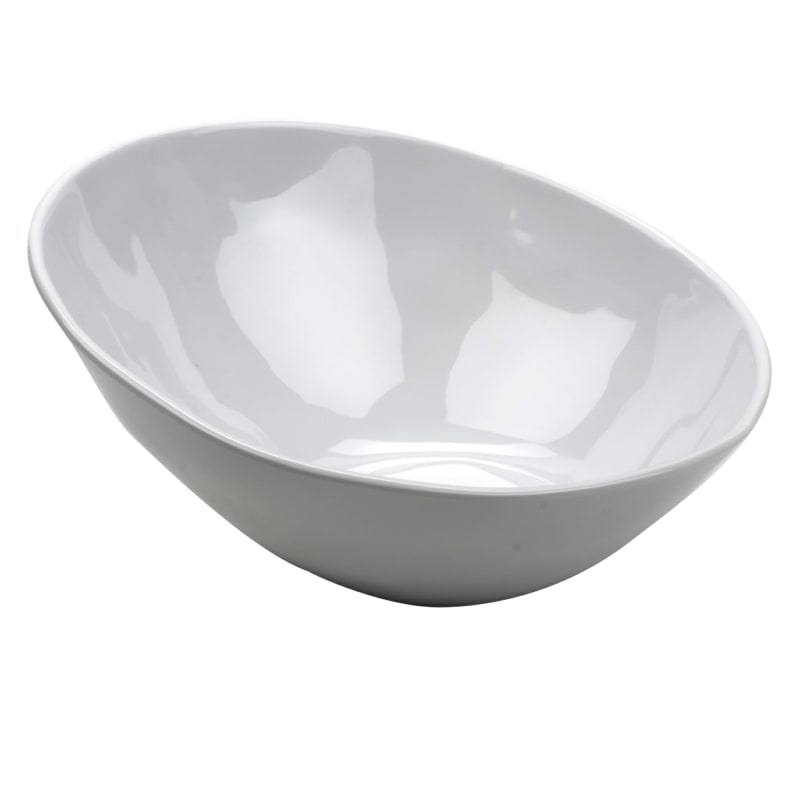 G.E.T. Enterprises B-792-AM-W Arctic Mill 24 oz. Slanted White Melamine Bowl
