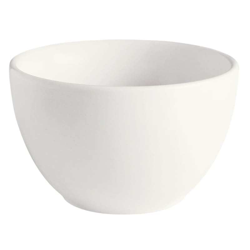 G.E.T. Enterprises PA1101904524 Corona Actualite 8.8 oz. Round Bright White Porcelain Bowl