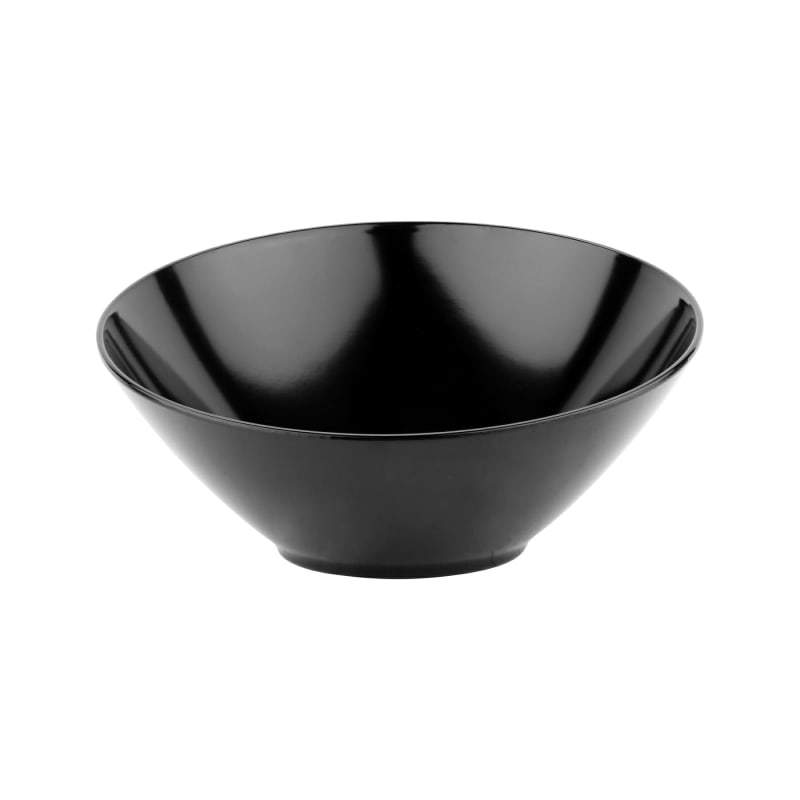 G.E.T. Enterprises B-790-BK Black Elegance 60 oz. Slanted Black Melamine Bowl