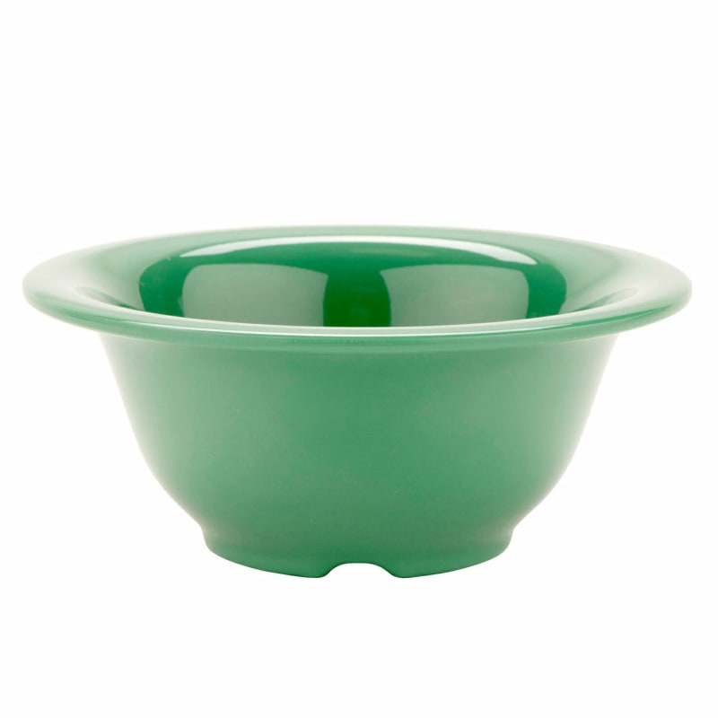 G.E.T. Enterprises B-105-FG Diamond Mardi Gras 10 oz. Round Rainforest Green Melamine Bowl