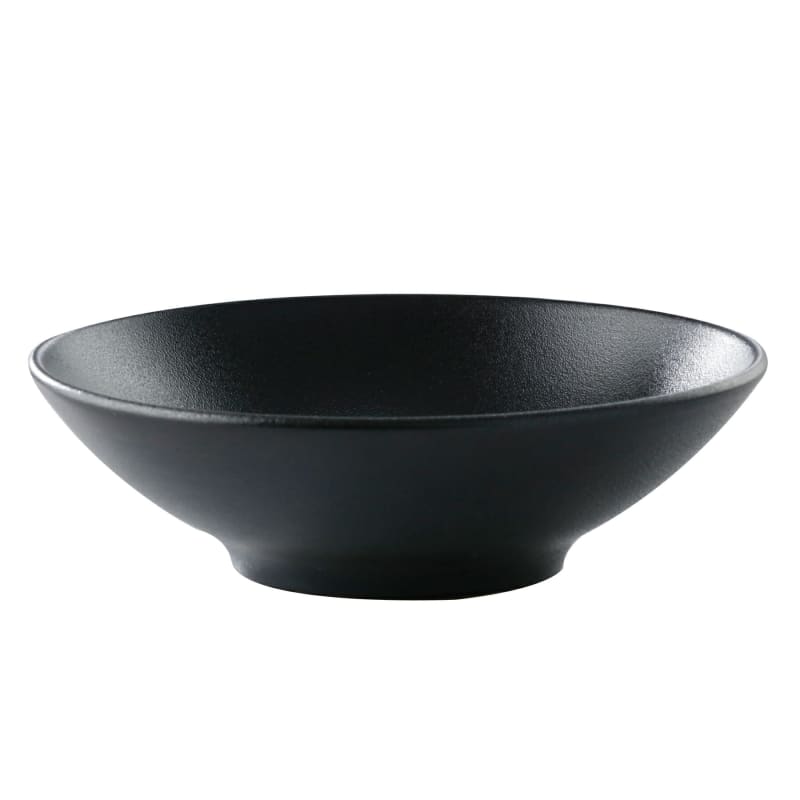 G.E.T. Enterprises PA1941923124 Corona Cosmos Pluto 12.8 oz. Round Black Porcelain Bowl