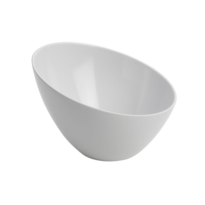 American Metalcraft MELSL92 64 oz. Round Slanted White Melamine Endurance™ Serving Bowl