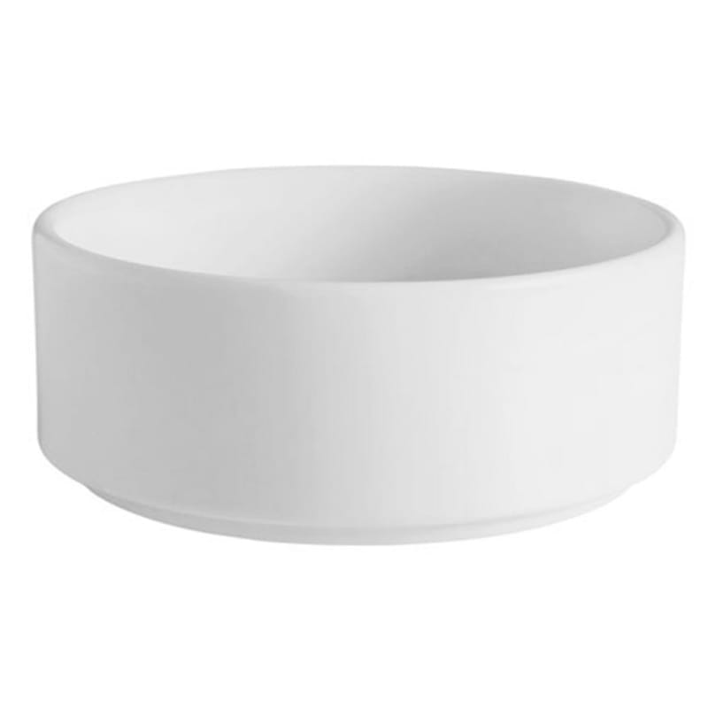 G.E.T. Enterprises PA1101825124 Corona Actualite 9 oz. Round Bright White Porcelain Bowl