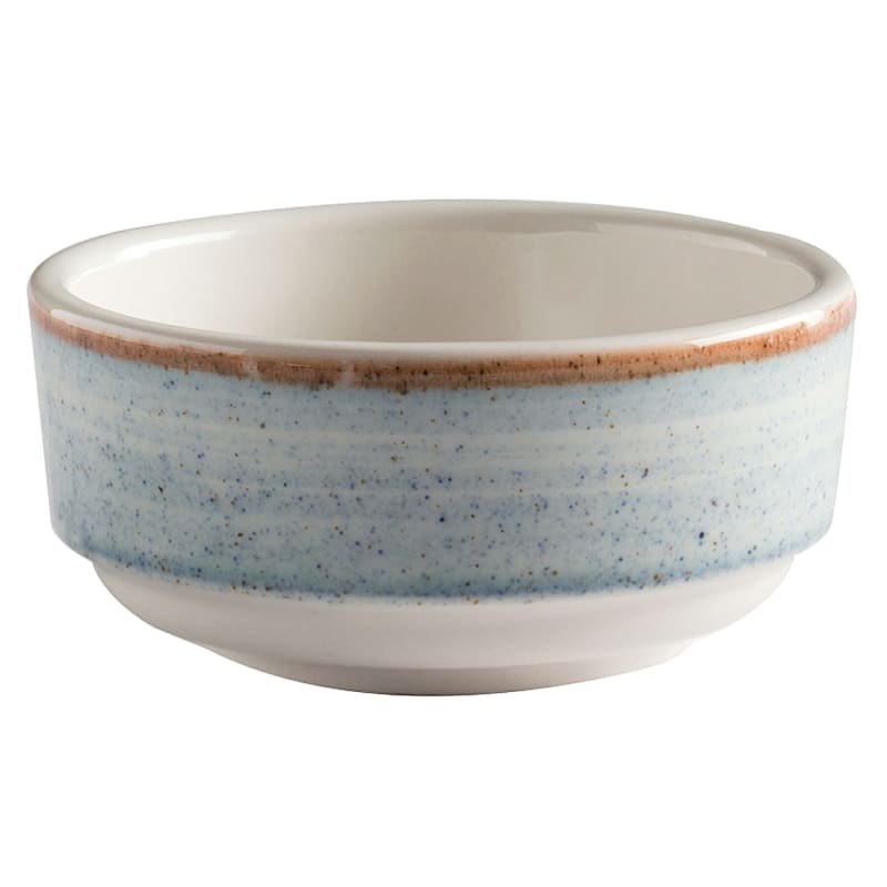 G.E.T. Enterprises PP1604727324 Corona Artisan Blue 3.8 oz. Round Blue Porcelain Bowl