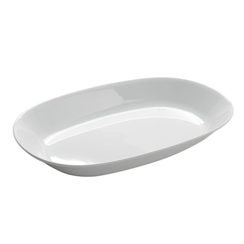 American Metalcraft MLRS21 194 oz. Oblong White Melamine Bowl