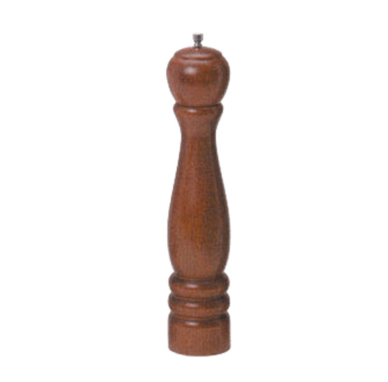 American Metalcraft WPM12 12" Mahogany Wood Pepper Mill