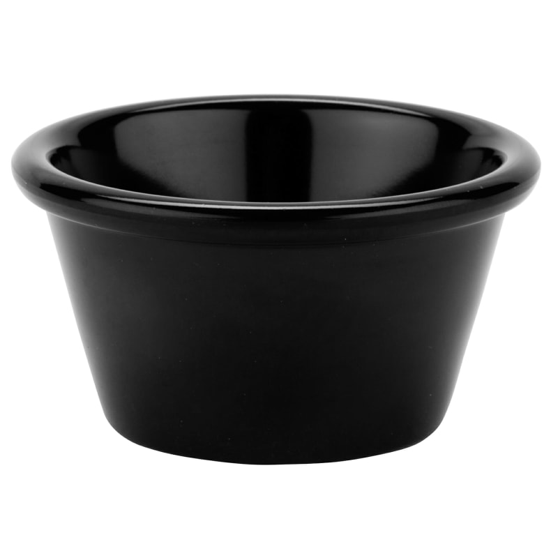 G.E.T. Enterprises S-630-BK 3 oz. Round Black Melamine Ramekin