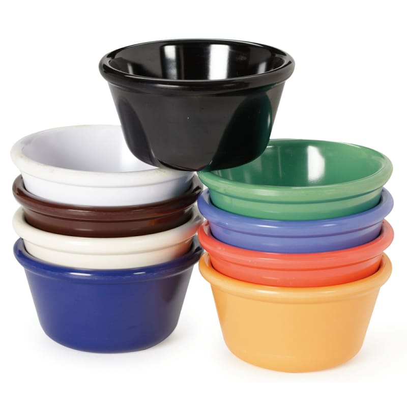 G.E.T. Enterprises RM-400-MIX 4 oz. Round Assorted Color Melamine Ramekin