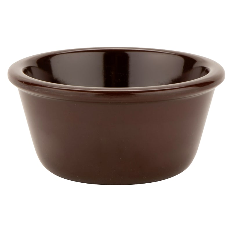 G.E.T. Enterprises RM-388-BR 3 oz. Round Brown Melamine Ramekin