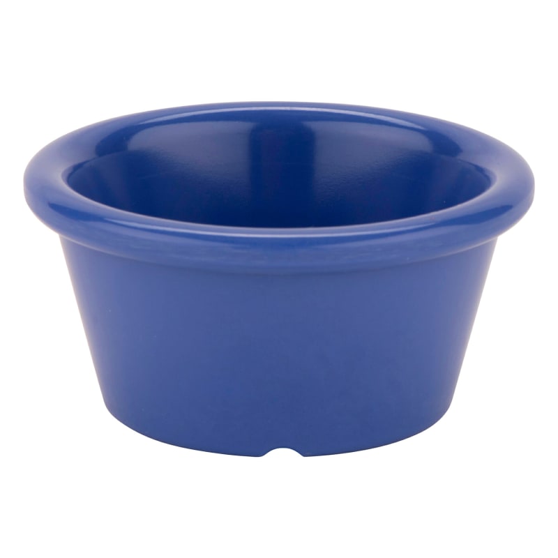 G.E.T. Enterprises S-620-PB 2 oz. Round Peacock Blue Melamine Ramekin