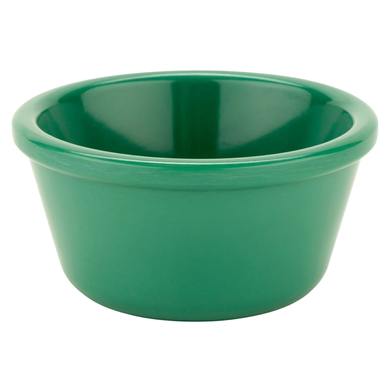 G.E.T. Enterprises RM-388-FG 3 oz. Round Rainforest Green Melamine Ramekin