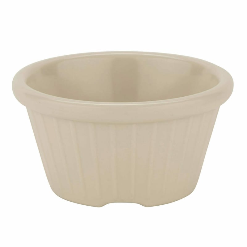 G.E.T. Enterprises ER-403-IV 3 oz. Round Ivory SAN Plastic Ramekin